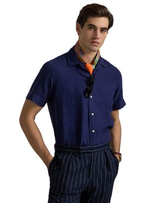 Polo Ralph Lauren Classic Fit Short-Sleeve Linen Camp Shirt