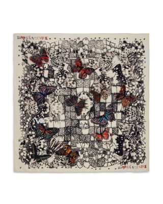 Blondie Butterfly Lace Flash Silk Scarf