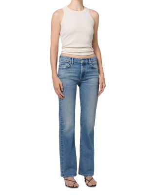 Genova Low Slung Bootcut Jeans in Clairo