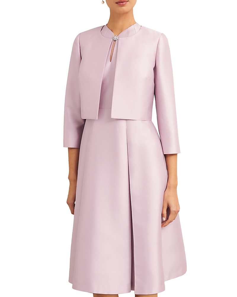 Hobbs London Rhea Cropped Dress Jacket In Soft Petal