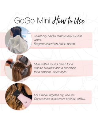 GoGo Mini Hair Dryer - Blush