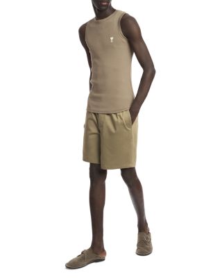 Classic Fit Logo Ribbed Tank  