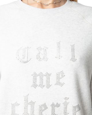 Call Me Cherie Rhinestone Sweatshirt