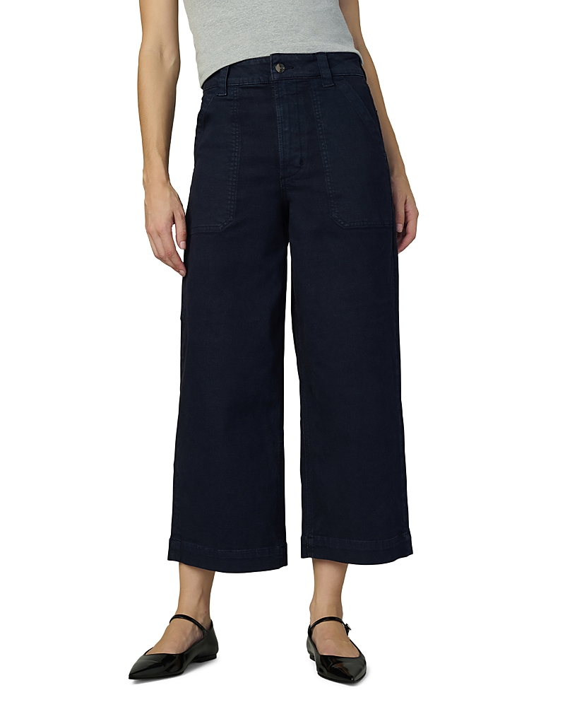 Joe's Jeans The Chloe Wide-leg Cropped Utility Pants In Night Sky