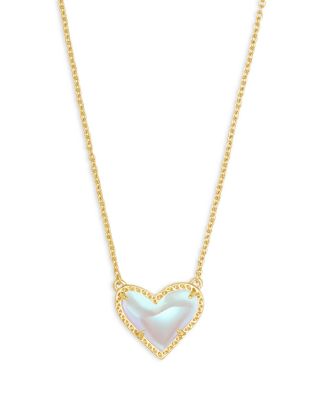 Ari Heart Short Pendant Necklace, 15&amp;quot;