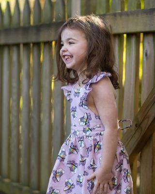 Girls' Ruffle Sleeve Dress in Rollerskates - Little Kid, Big Kid