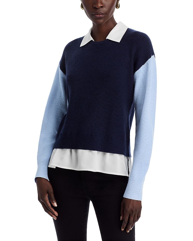 Sioni Color Blocked Layered Sweater