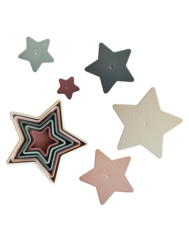 Mushie Nesting Stars Toy Months+ - Ages 0-24 Months