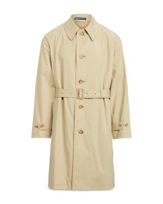 Stretch Cotton Balmacaan Topcoat