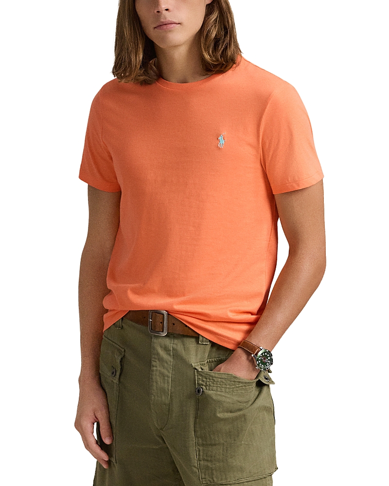 Polo Ralph Lauren Washed Solid Tee In Classic Peach