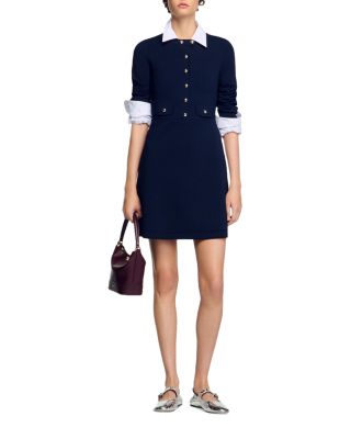 Short Button Up Knit Dress