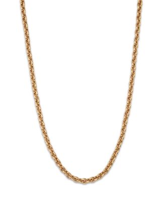 Bloomingdale's Fine Collection - Oval Rolo Link Necklace in 14K Yellow Gold