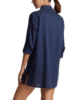 Embroidered Cover-Up Shirt