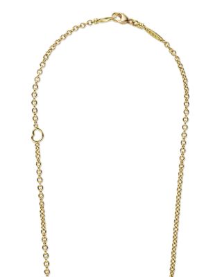 18K Yellow Gold Luna Cultured Pearl & Diamond Fleur Pendant Necklace, 16"-18"