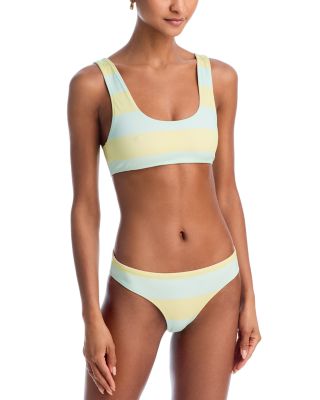  The Elle Striped Bikini Top &amp; Bikini Bottom