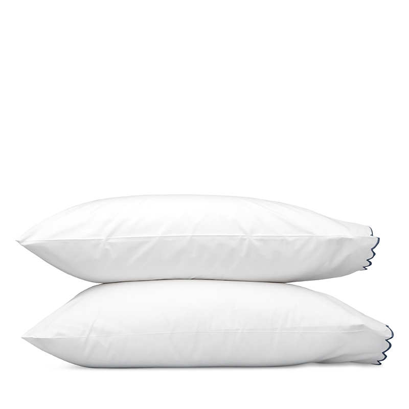 Matouk Dakota Percale Standard Pillowcase, Set Of 2 In White