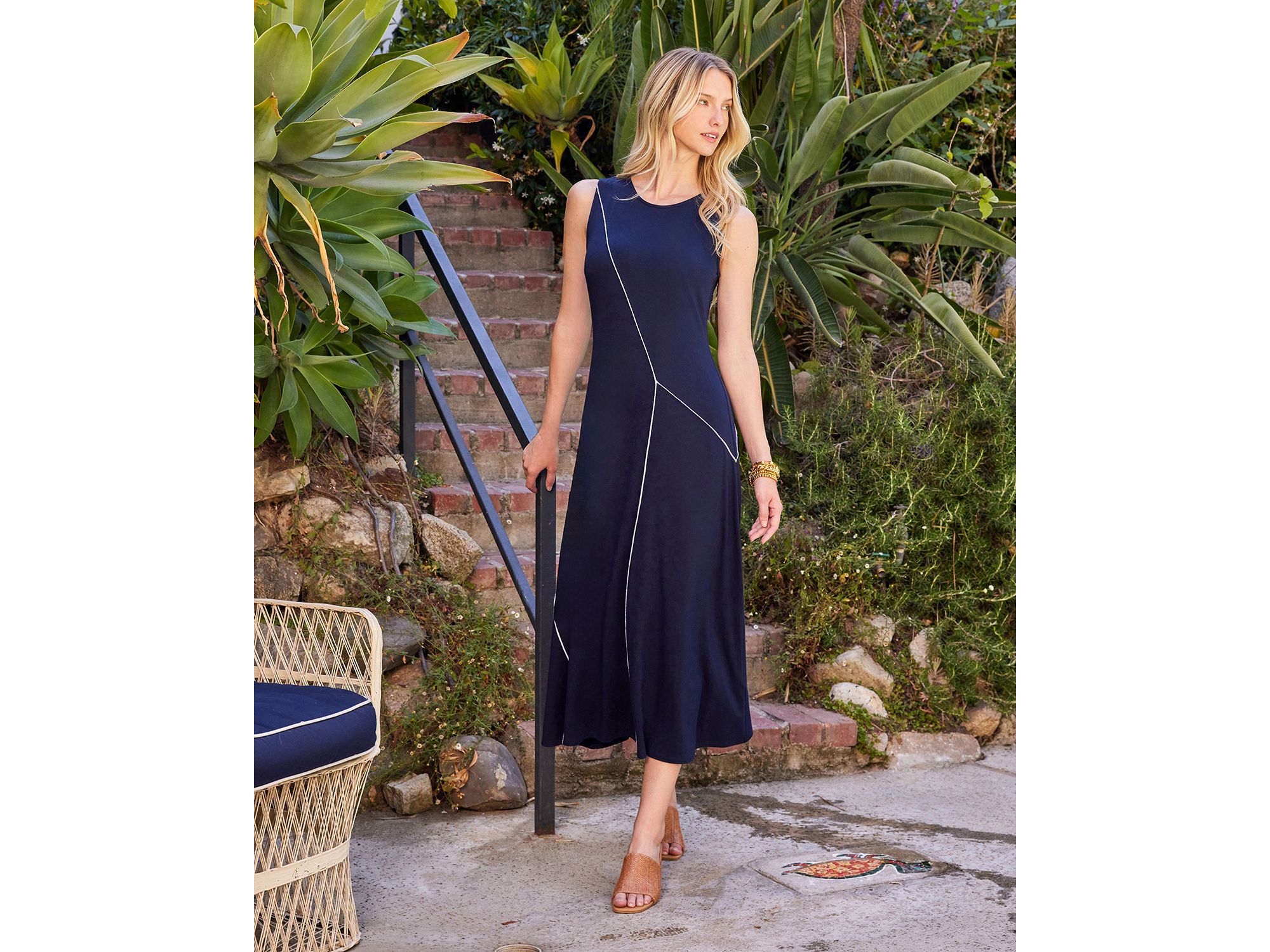 Reverse Seam Midi Dress — Image 7