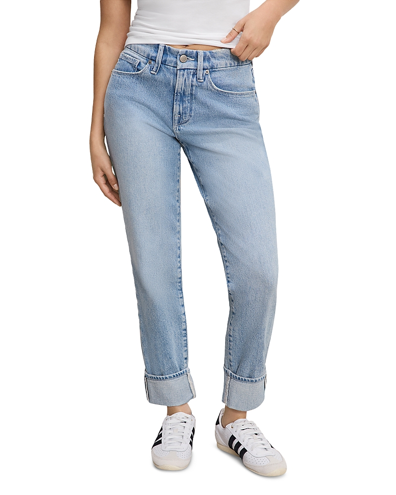 Good American The Weekender Petite High Rise Jeans in I750