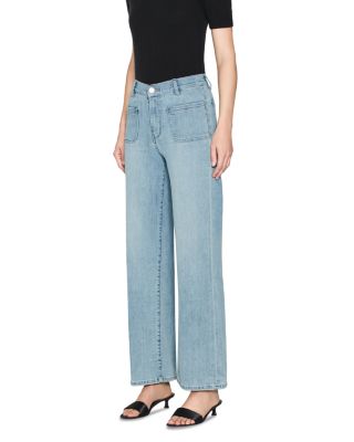 Le Slim Bardot Pocket Palazzo Jeans in Wilson