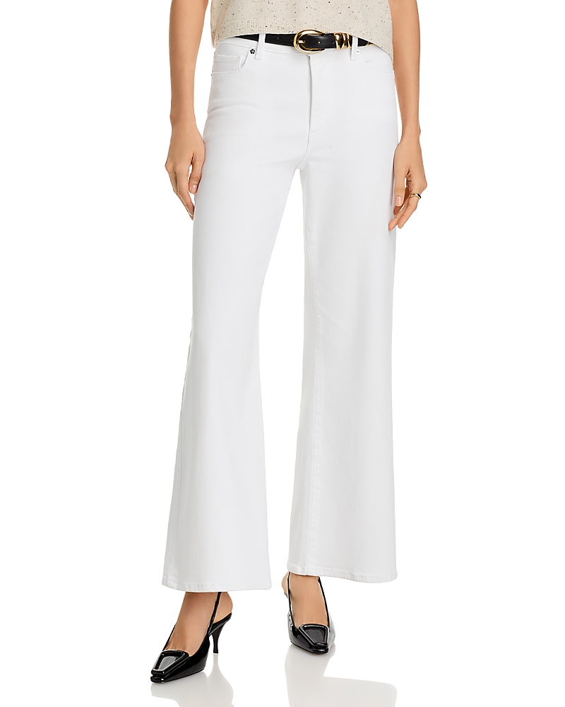 Frame High Rise Le Palazzo Crop Jean In Au Natural Clean Raw After In White