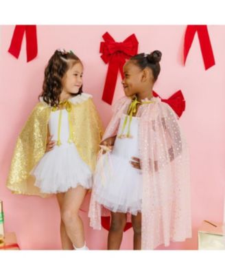 Girls' Blush Shimmer Star Cape - Age 3+ Years