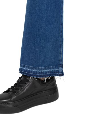 Premium Denim Relaxed High Rise Straight Jeans in Authentic Midwash