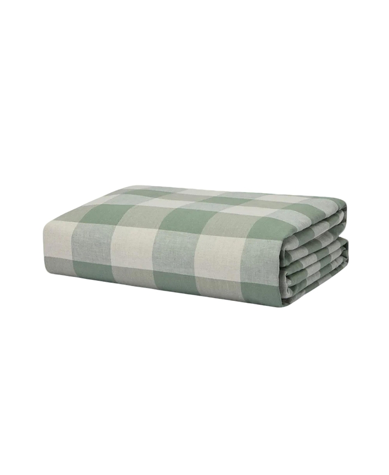 Piglet In Bed Emsworth Check Linen Blend Duvet Cover