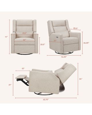 Kiwi Plus Power Recliner and Swivel Glider with Power Adjustable Headrest and USB Port