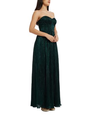 Audrina Plissé Maxi Gown