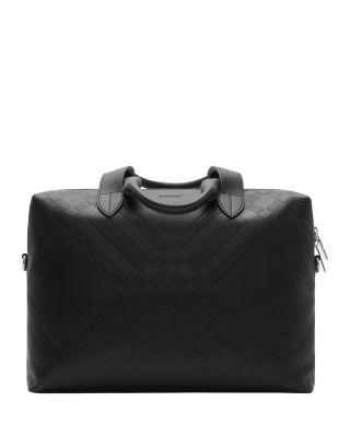 Burberry - Embossed Check Briefcase