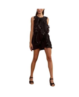 Cynthia Rowley - Embellished Silk Mini Dress