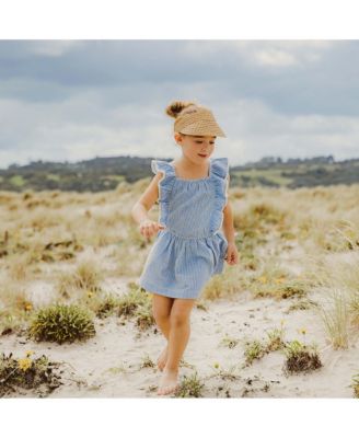 Girls' Cornflower Frilled Beach Dress - Little Kid, Big Kid
