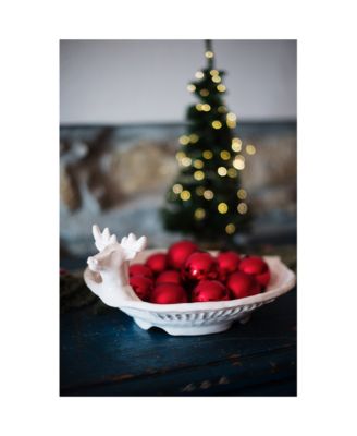 Pietra Natale Figural Deer Shallow Bowl