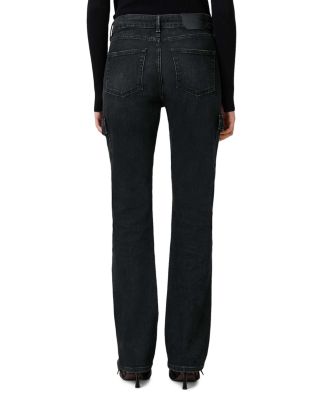 Hollis Cargo Bootcut Jeans in Washed Black