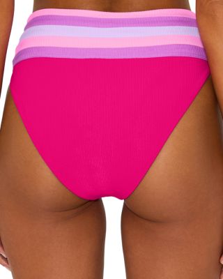 Millie Color Blocked High Waist Bikini Bottom