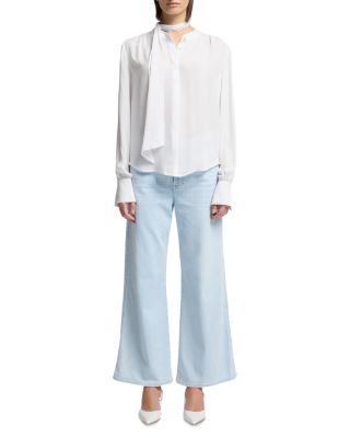 Lotta High Rise Wide Leg Jeans in Malibu Sky 