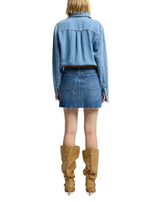 Denim Mini Skirt Dress