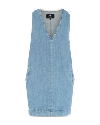 V Neck Denim Dress