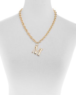 Initial Chain Necklace, 20"L