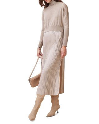 Vittoria 2-in-1 Pleated Midi Dress