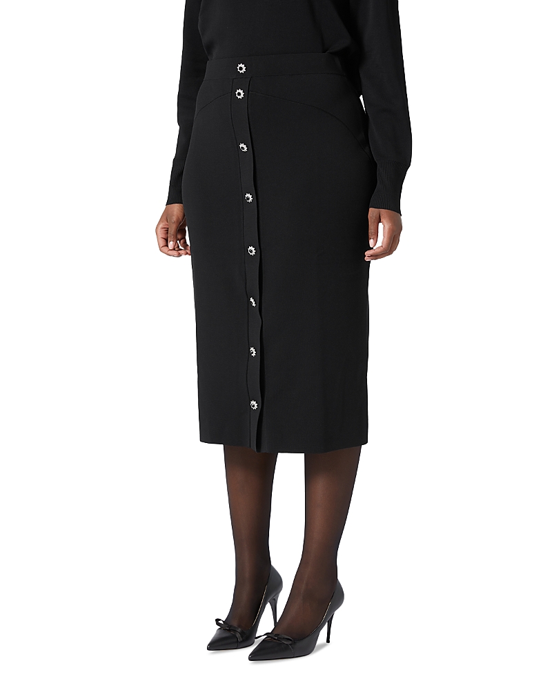 Shop Marina Rinaldi 1a Uscita Zelante Skirt In Black