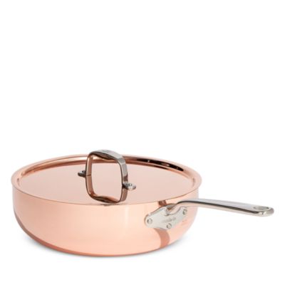 Copper 5.2 Qt. Saucier and Lid