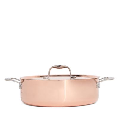 Copper 5.25 Qt. Rondeau with Lid