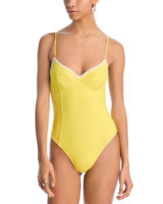 Ramy Brook - Addisyn Crochet Trim One Piece Swimsuit