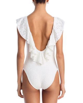 Amy V Neck One Piece Swimsuit