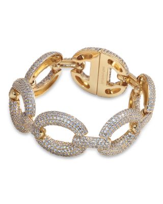 Self-Portrait - Crystal Large Link Bracelet