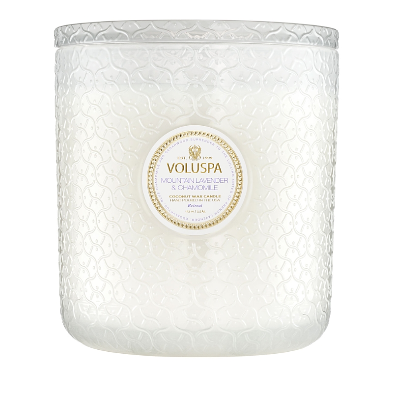 Voluspa Mountain Lavender & Chamomile 5 Wick Hearth Candle, 123 Oz.