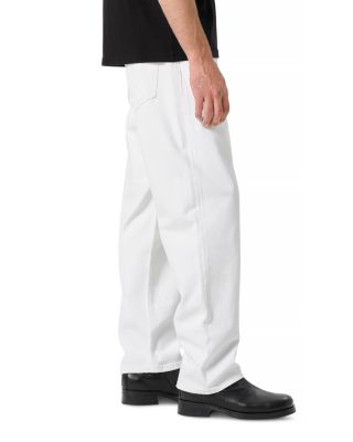 90s Relaxed Straight Fit Jeans in Milkshake White