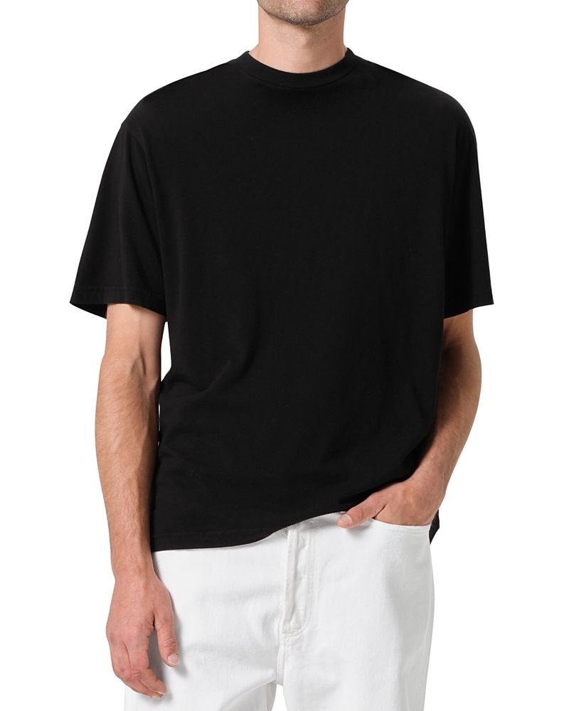 Agolde Asha Mock Neck Tee Black In Black