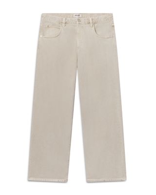 Fusion Relaxed Fit Wide Leg Jeans in Scone Tan
